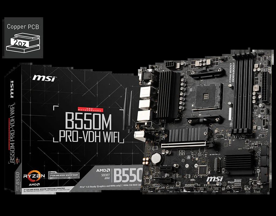 MSI B550M PRO-VDH WIFI Motherboard | "C0"